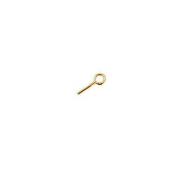 Spilli con gancio*argento 925*18K - Placcato oro giallo chiaro - 0,4 µm