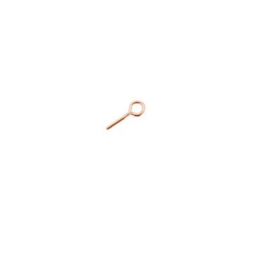 Spilli con gancio*argento sterlina 925*18K - Placcato oro rosa - 0,4 µm