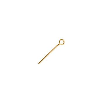 Spilli con gancio*argento 925*18K - Placcato oro giallo chiaro - 0,4 µm