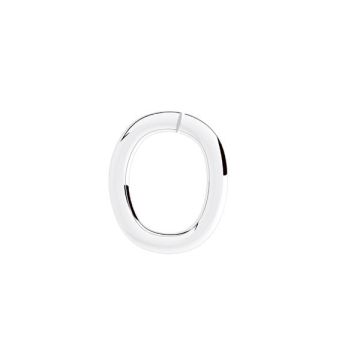Anillo de engarce abierto ovalado*plata de ley