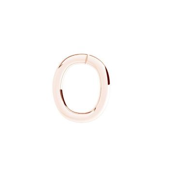 Anilla abierta ovalada*plata de ley*18K - Chapado en Oro Rosa - 0,4 µm