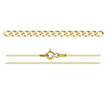 Bracciale barbazzale*argento sterlina 925*18K - Placcato oro giallo chiaro - 0,4 µm