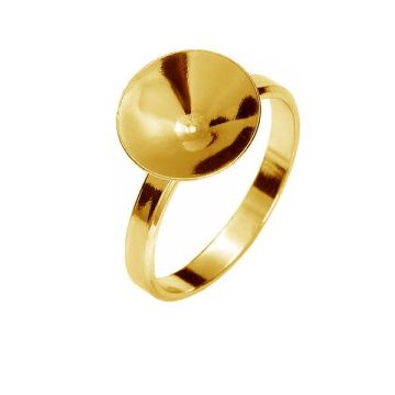 RING OKSV 1122 10 mm (1122 SS 47) - 2XL (22,23,24)*24K - Gold Plated - 0,4 µm