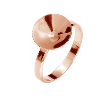 RING OKSV 1122 10 mm (1122 SS 47) - 2XL (22,23,24)*18K - Rose Gold Plated - 0,4 µm