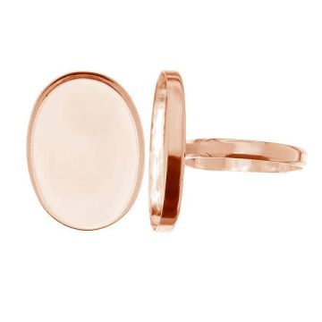 RING FMG 18x25 mm L (16,17,18)*18K - Rose Gold Plated - 0,4 µm