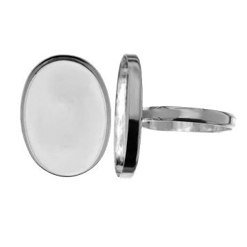 RING FMG 18x25 mm L (16,17,18)*PT - Platinum Plated