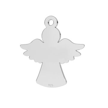 Pendant with engraving - angel*sterling silver 925*PT - Platinum Plated