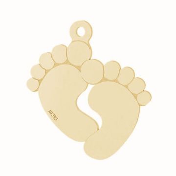 Baby feet pendant*gold 333*Gold AU 333, 8K