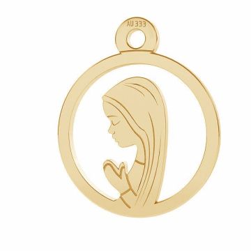 Our Lady gold pendant*gold 333*Gold AU 333, 8K