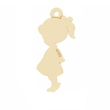 Girl pendant*gold 333*Gold AU 333, 8K