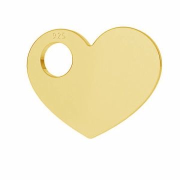 Heart pendant*sterling silver 925*24K - Gold Plated - 0,4 µm