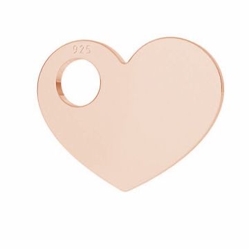 Heart pendant*sterling silver 925*18K - Rose Gold Plated - 0,4 µm