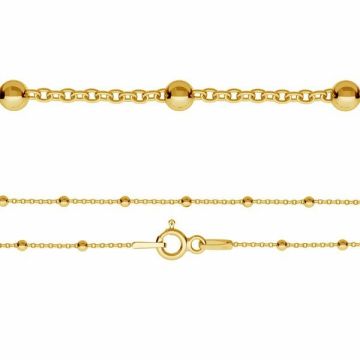 Bracciale ancora*argento sterlina 925*24K - Placcato Oro - 0,4 µm