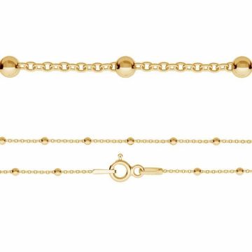 Bracciale Ancora*Argento 925*18K - Placcato Oro Giallo Chiaro - 0,4 µm