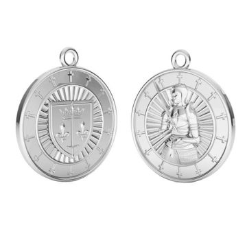 Coin pendant - Joanna dArc*sterling silver 925