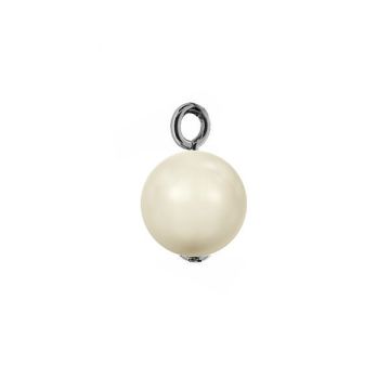 Pendant with GAVBARI PEARL 8 mm, silver 925, EL 20 8x13 mm*RH - White Rhodium Plated