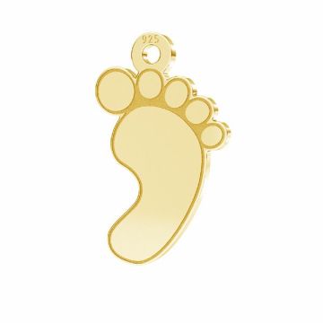 Baby foot pendant*sterling silver 925*24K - Gold Plated - 0,4 µm