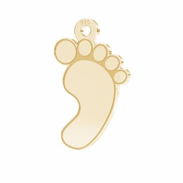 Baby foot pendant*sterling silver 925*18K - Light Yellow Gold Plated - 0,4 µm