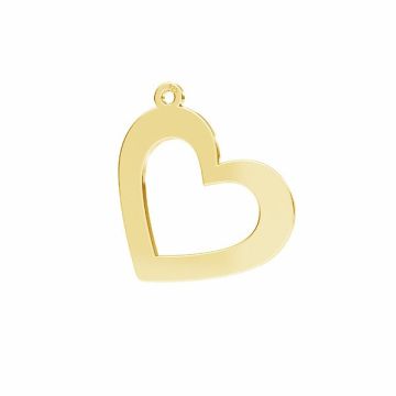 Heart pendant*sterling silver*24K - Gold Plated - 0,4 µm