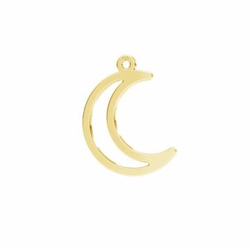 Moon pendant*sterling silver*24K - Gold Plated - 0,4 µm