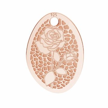 Rose pendant*sterling silver 925*18K - Rose Gold Plated - 0,4 µm