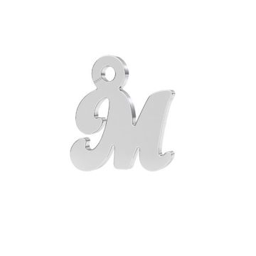 Letter M pendant*sterling silver 925