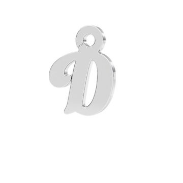 Letter D pendant*sterling silver 925