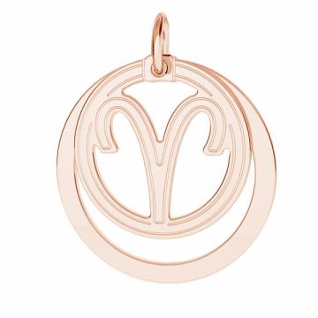 Aries zodiac pendant*sterling silver 925*18K - Rose Gold Plated - 0,4 µm