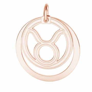 Taurus zodiac pendant*sterling silver 925*18K - Rose Gold Plated - 0,4 µm