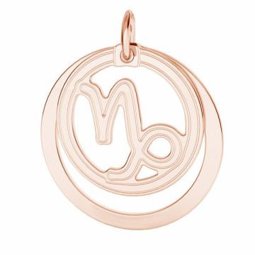 Capricorn zodiac pendant*sterling silver 925*18K - Rose Gold Plated - 0,4 µm