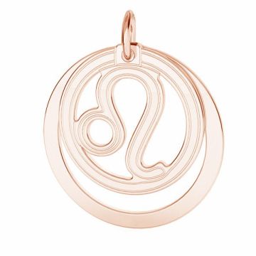 Lion zodiac pendant*sterling silver 925*18K - Rose Gold Plated - 0,4 µm