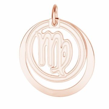 Virgo zodiac pendant*sterling silver 925*18K - Rose Gold Plated - 0,4 µm