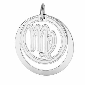 Virgo zodiac pendant*sterling silver 925*PT - Platinum Plated