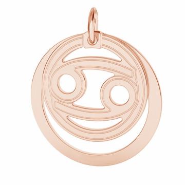 Cancer zodiac pendant*sterling silver 925*18K - Rose Gold Plated - 0,4 µm