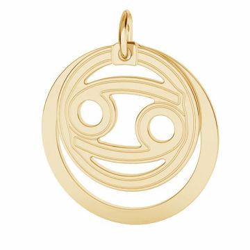 Cancer zodiac pendant*sterling silver 925*18K - Light Yellow Gold Plated - 0,4 µm