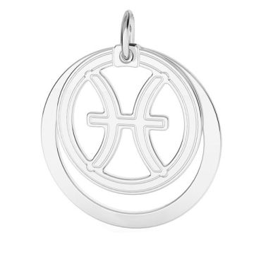 Pisces zodiac pendant*sterling silver 925