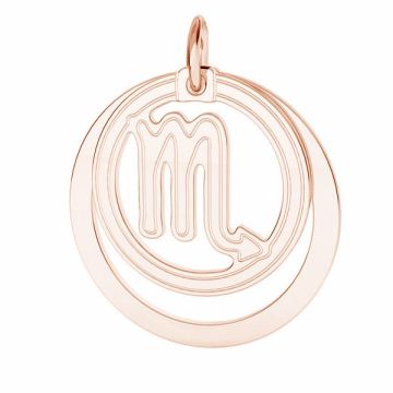 Scorpion zodiac pendant*sterling silver 925*18K - Rose Gold Plated - 0,4 µm