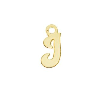 Letter I pendant*sterling silver 925*24K - Gold Plated - 0,4 µm