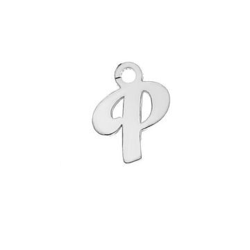 Letter P pendant*sterling silver 925