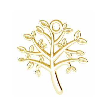 Tree of life pendant*sterling silver 925*24K - Gold Plated - 0,4 µm