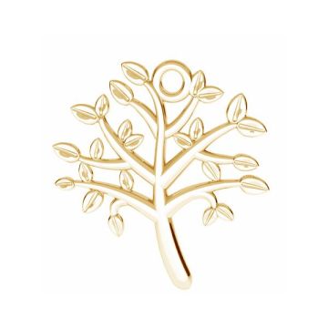 Tree of life pendant*sterling silver 925*18K - Light Yellow Gold Plated - 0,4 µm