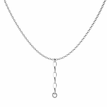 Collana rolo base*argento 925*Dx - Rodiato Bianco