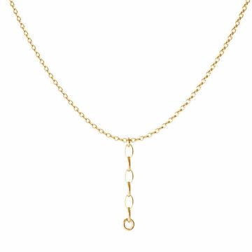 Collana rolo base*argento sterlina 925*18K - Placcato oro giallo chiaro - 0,4 µm