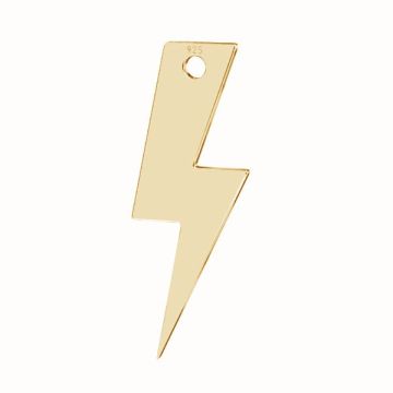 Lightning pendant*sterling silver*18K - Light Yellow Gold Plated - 0,4 µm