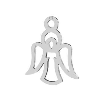 Angel pendant sterling silver 925, LKM-2830 - 0,50 17x20 mm*RH - White Rhodium Plated