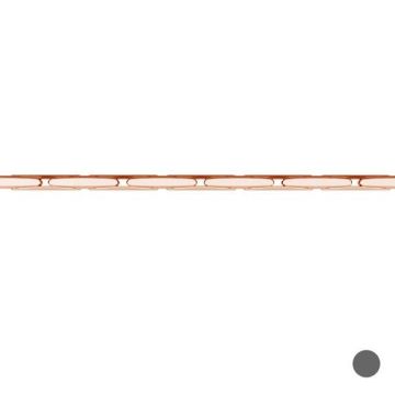 Catena alla rinfusa cardano*argento sterlina 925*18K - Placcato oro rosa - 0,4 µm