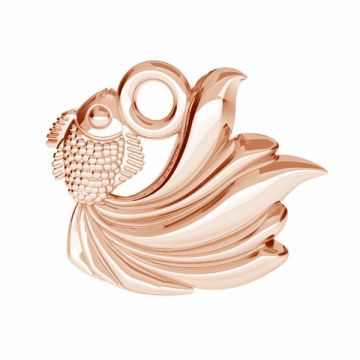 Fish pendant*sterling silver 925*18K - Rose Gold Plated - 0,4 µm