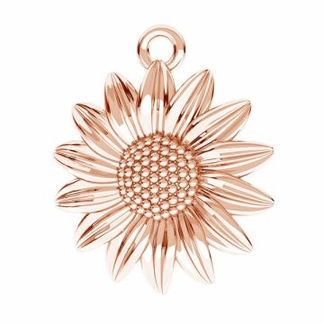 Sunflower pendant*sterling silver 925*18K - Rose Gold Plated - 0,4 µm