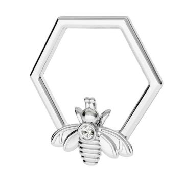 Bee with Swarovski crystal pendant*sterling silver 925