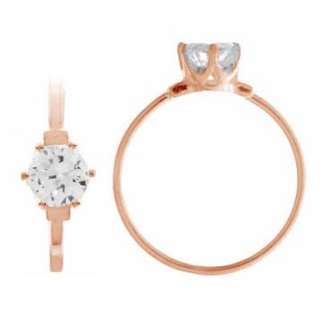 RING 01784 CRYSTAL 2x6 mm - S (10,11,12)*18K - Rose Gold Plated - 0,4 µm